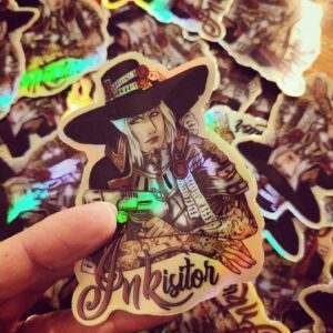 Sticker holographique W40K Inkisitor