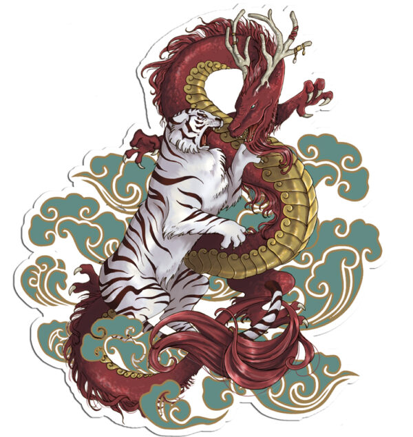 Magnet souple Tigre&Dragon