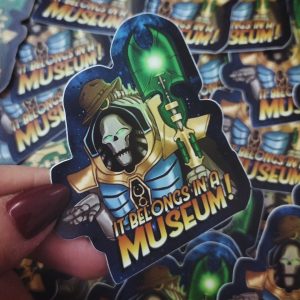 Sticker W40K Trazyn l'Infini " it belongs in a museum!"